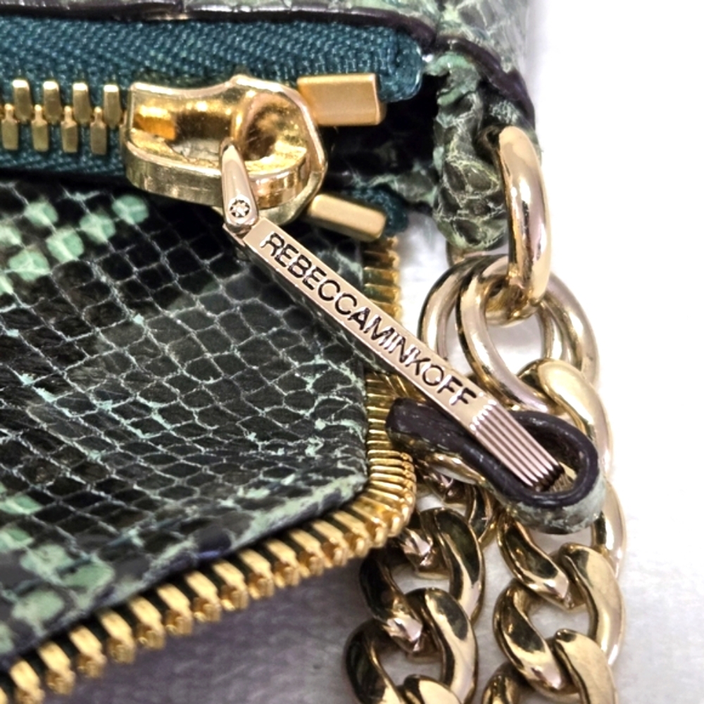 EUC Rebecca Minkoff Collection Limited Edition Cali Green Python - Picture 12 of 15